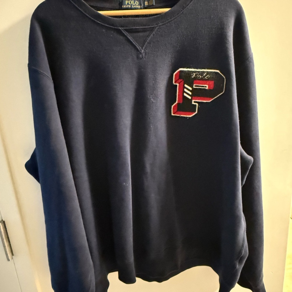 Ralph Lauren Navy Crewneck Sweatshirt - great condition - xxl tall